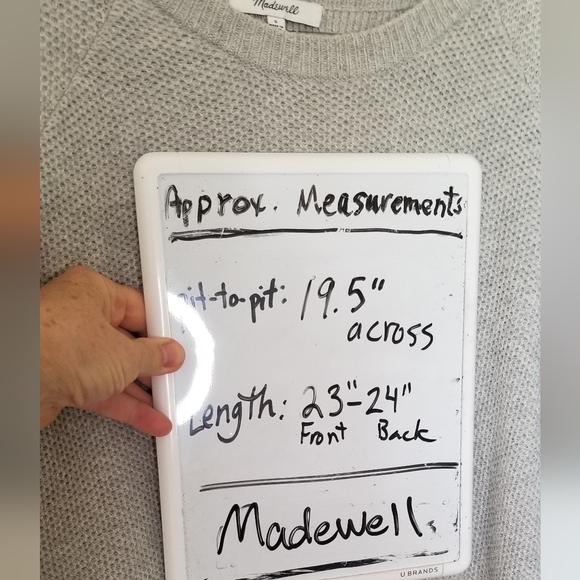 Madewell Province cross-over back pullover sweater Academia - Picture 7 of 7